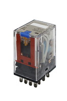 Omron MY4IN1-D224VDC(S) Miniature Power Relay with LED Indicator 4 Pole 5A 4DPT 24V DC